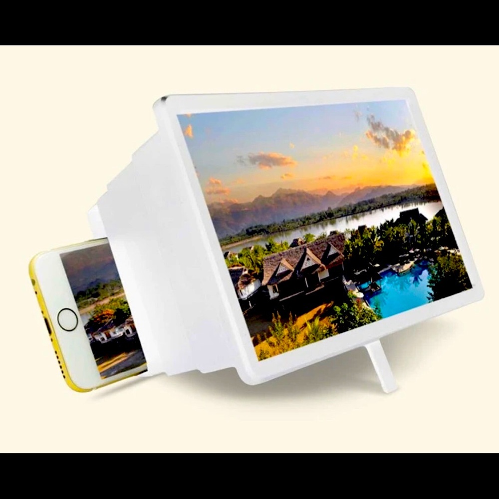 🆕 Cell Phone Magnifier: White BNWB
